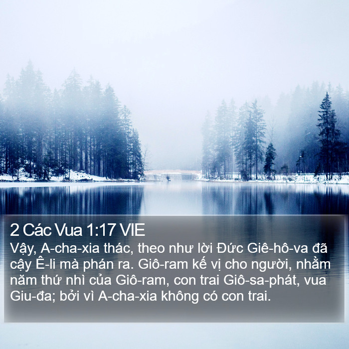 2 Các Vua 1:17 VIE Bible Study