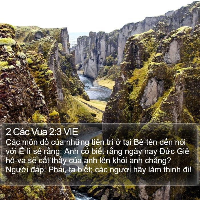 2 Các Vua 2:3 VIE Bible Study