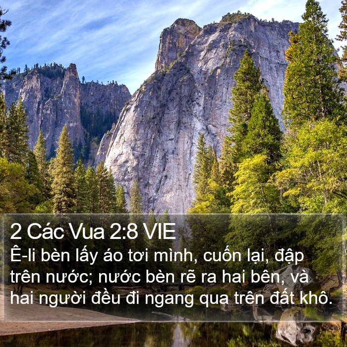 2 Các Vua 2:8 VIE Bible Study