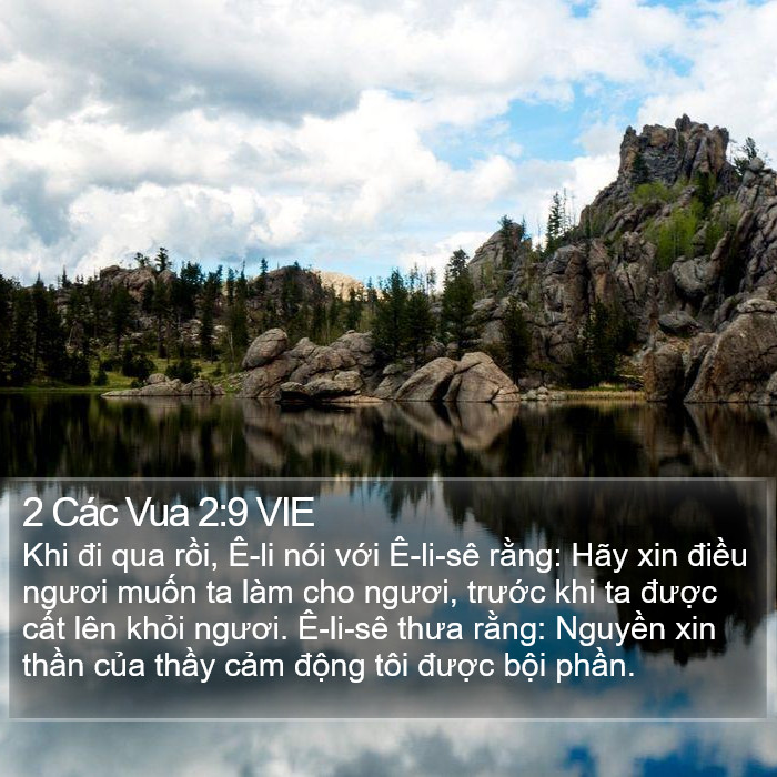 2 Các Vua 2:9 VIE Bible Study