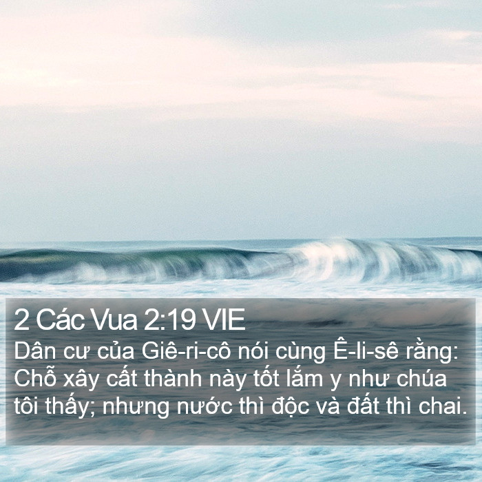 2 Các Vua 2:19 VIE Bible Study