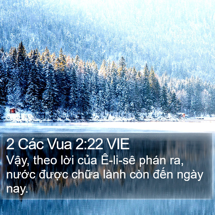 2 Các Vua 2:22 VIE Bible Study