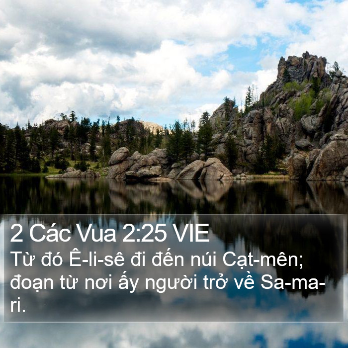 2 Các Vua 2:25 VIE Bible Study