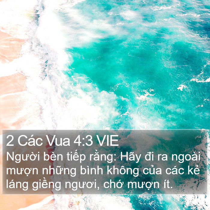 2 Các Vua 4:3 VIE Bible Study