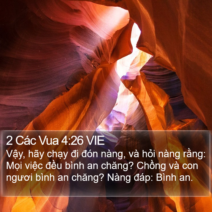 2 Các Vua 4:26 VIE Bible Study