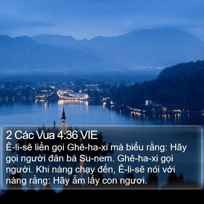 2 Các Vua 4:36 VIE Bible Study