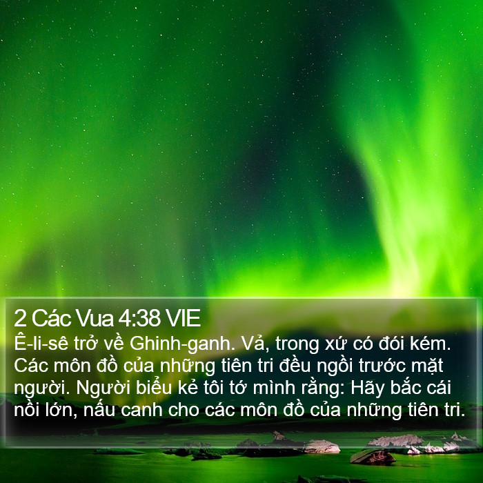 2 Các Vua 4:38 VIE Bible Study