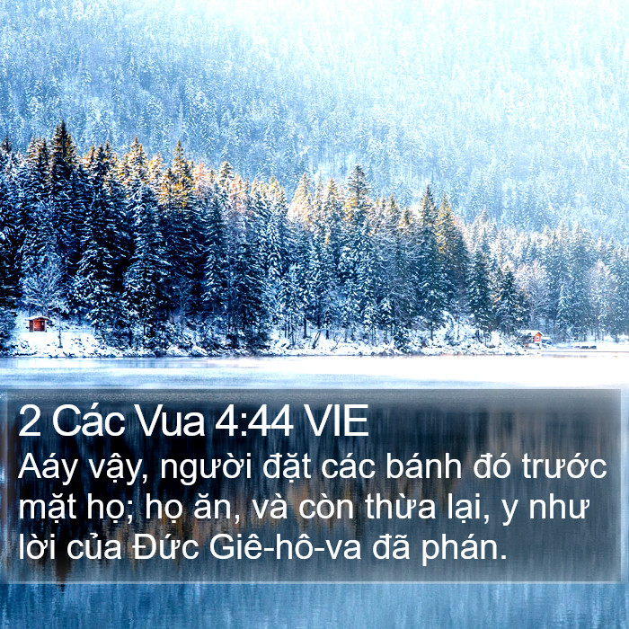 2 Các Vua 4:44 VIE Bible Study