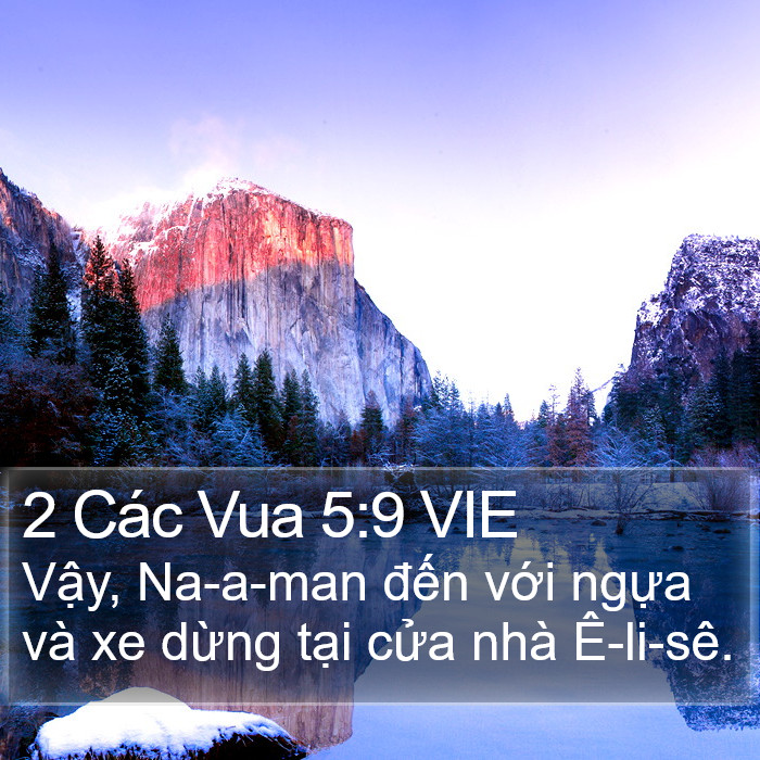 2 Các Vua 5:9 VIE Bible Study