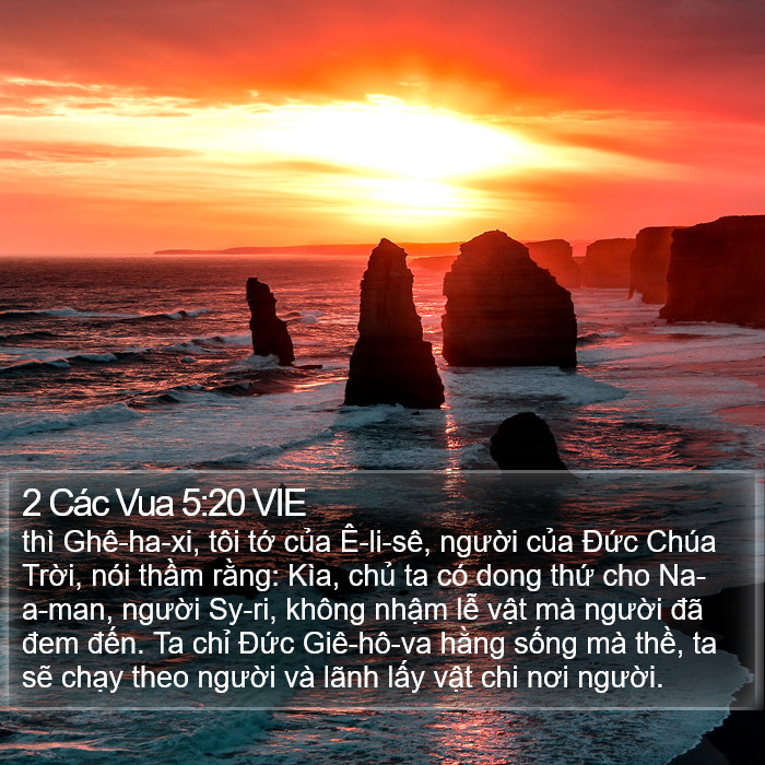 2 Các Vua 5:20 VIE Bible Study