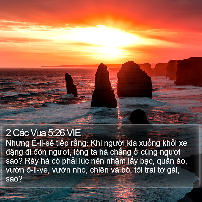 2 Các Vua 5:26 VIE Bible Study