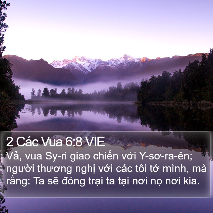2 Các Vua 6:8 VIE Bible Study