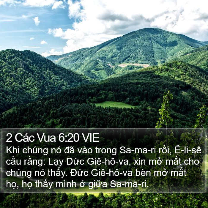 2 Các Vua 6:20 VIE Bible Study