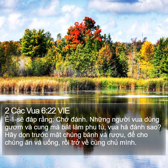 2 Các Vua 6:22 VIE Bible Study