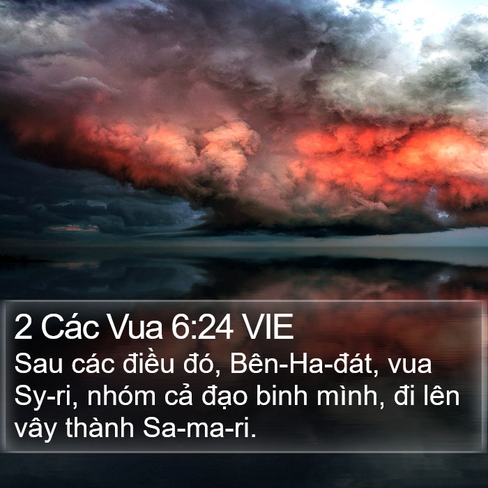 2 Các Vua 6:24 VIE Bible Study