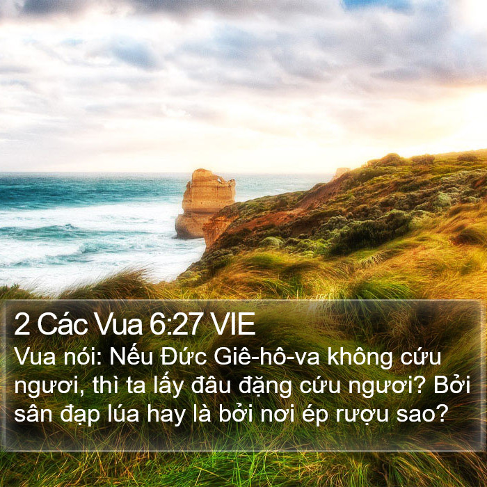 2 Các Vua 6:27 VIE Bible Study