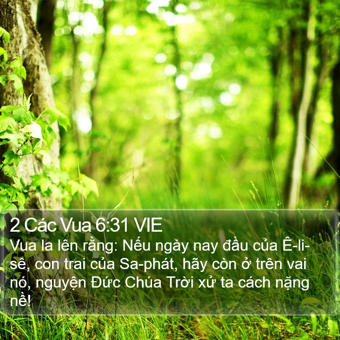 2 Các Vua 6:31 VIE Bible Study