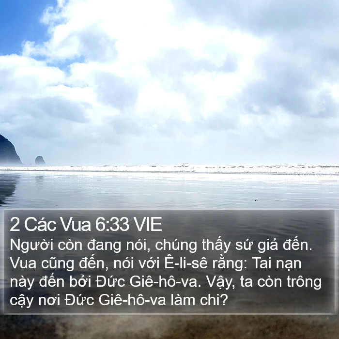 2 Các Vua 6:33 VIE Bible Study