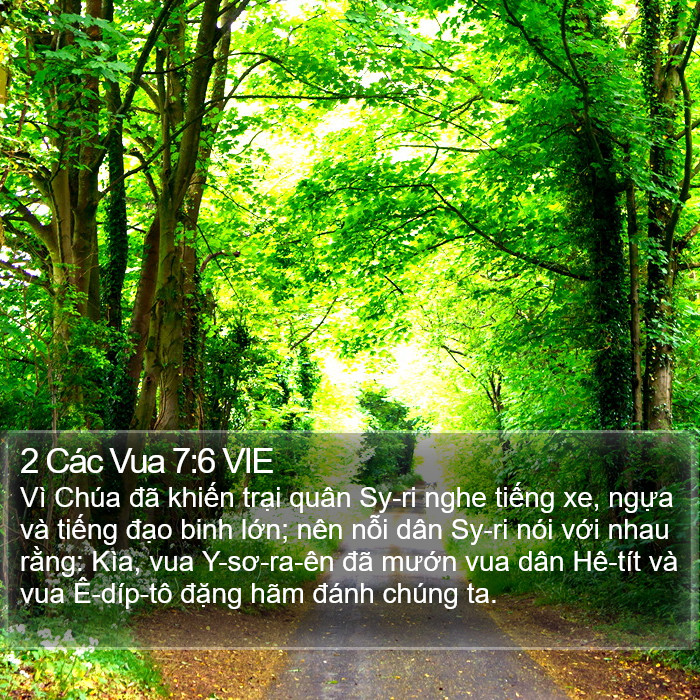 2 Các Vua 7:6 VIE Bible Study
