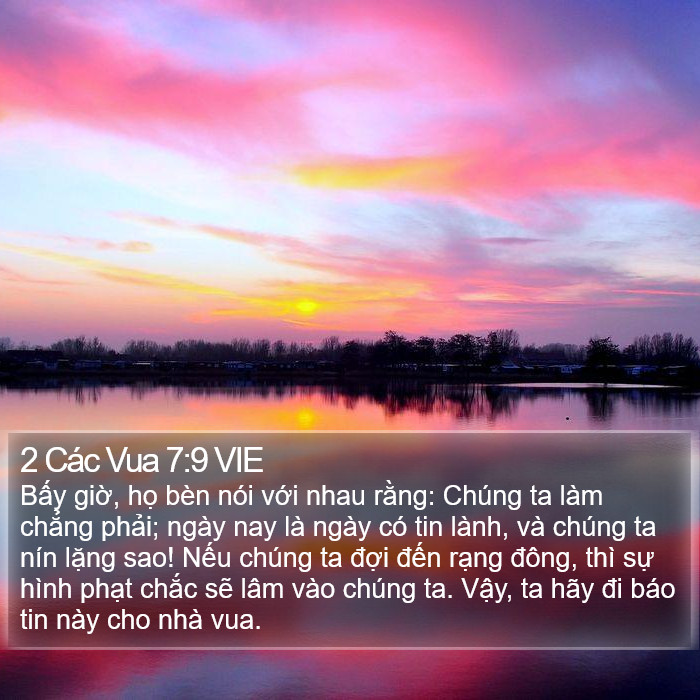 2 Các Vua 7:9 VIE Bible Study