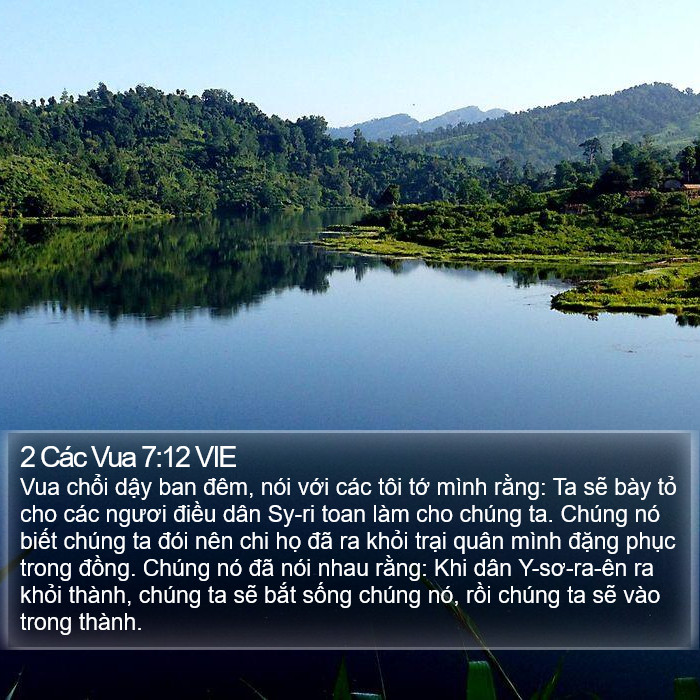 2 Các Vua 7:12 VIE Bible Study
