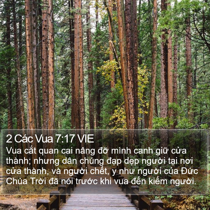2 Các Vua 7:17 VIE Bible Study