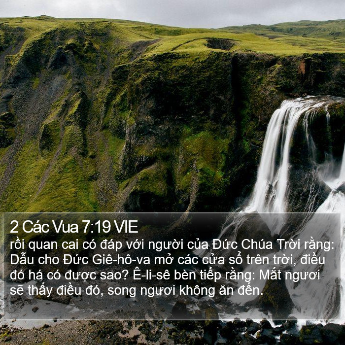 2 Các Vua 7:19 VIE Bible Study