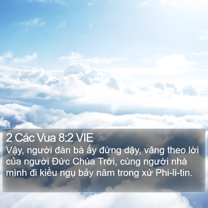 2 Các Vua 8:2 VIE Bible Study