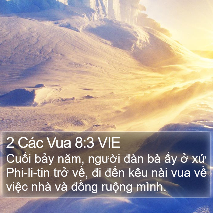 2 Các Vua 8:3 VIE Bible Study
