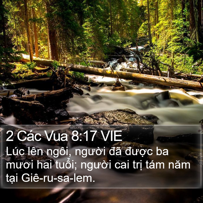 2 Các Vua 8:17 VIE Bible Study