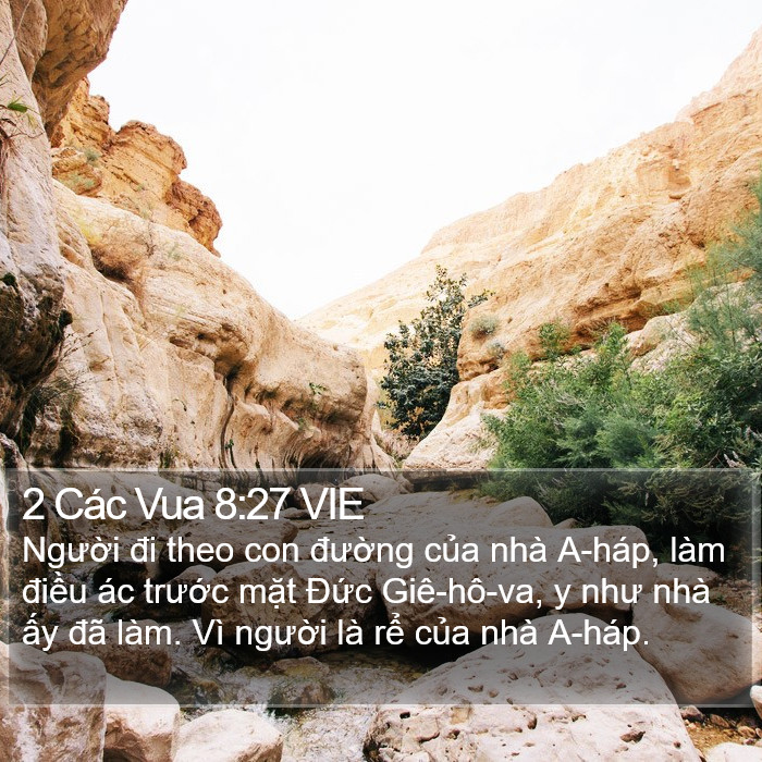 2 Các Vua 8:27 VIE Bible Study