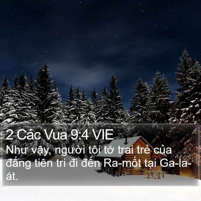 2 Các Vua 9:4 VIE Bible Study