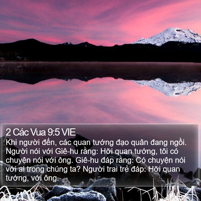 2 Các Vua 9:5 VIE Bible Study