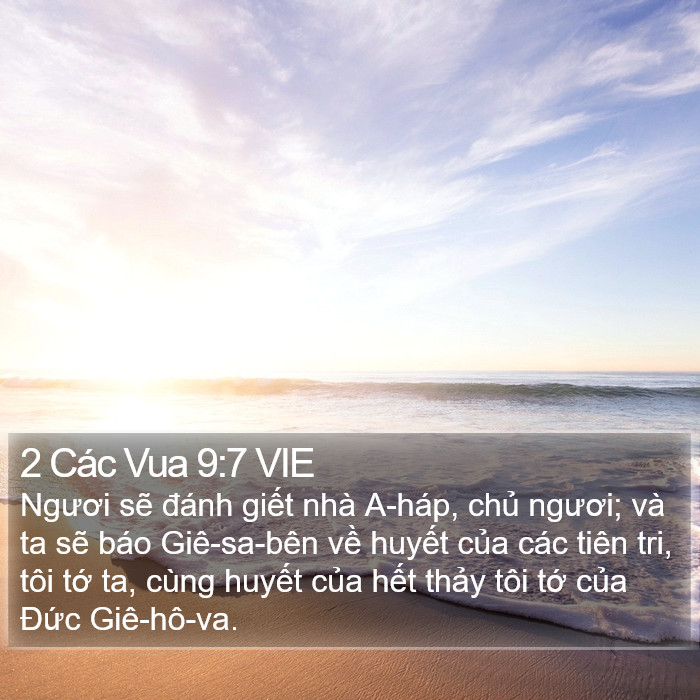 2 Các Vua 9:7 VIE Bible Study