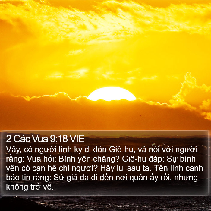 2 Các Vua 9:18 VIE Bible Study