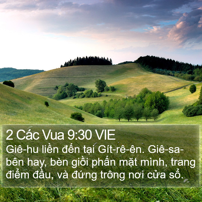 2 Các Vua 9:30 VIE Bible Study