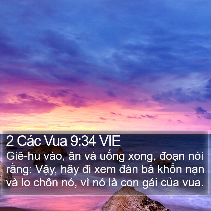 2 Các Vua 9:34 VIE Bible Study