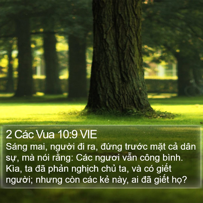 2 Các Vua 10:9 VIE Bible Study