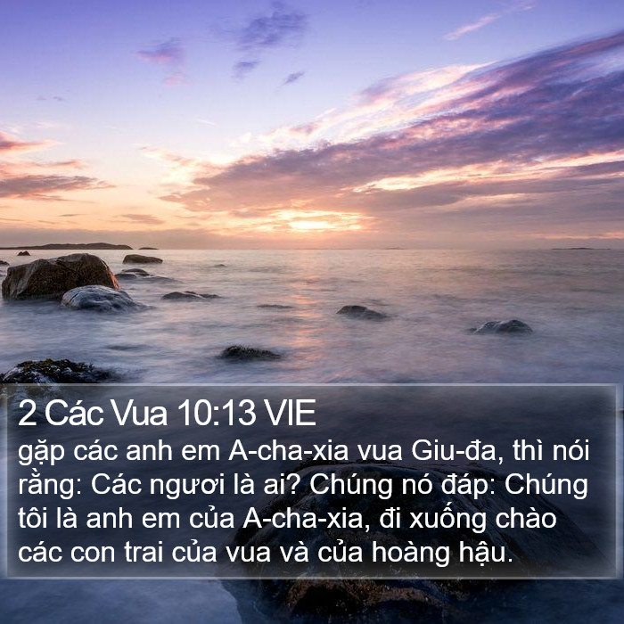 2 Các Vua 10:13 VIE Bible Study