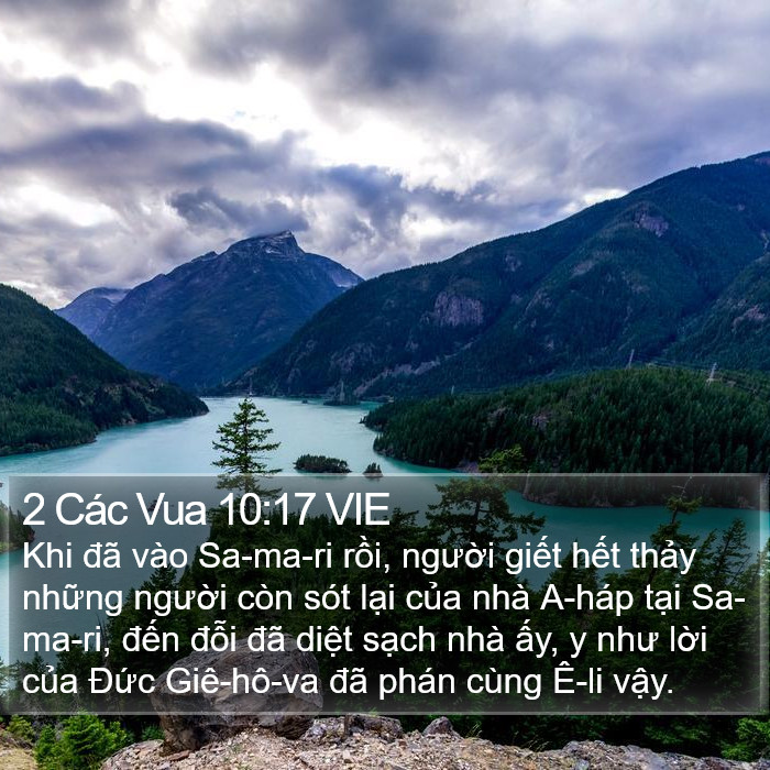 2 Các Vua 10:17 VIE Bible Study