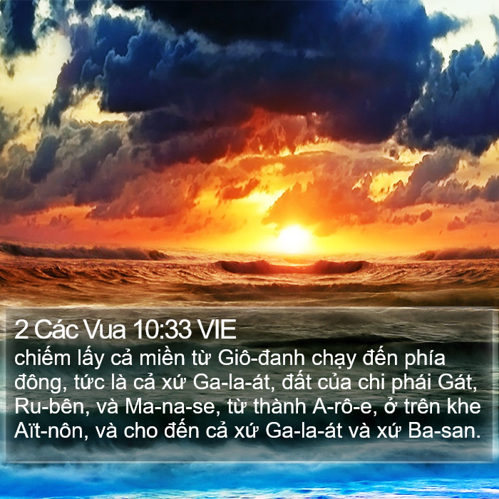 2 Các Vua 10:33 VIE Bible Study