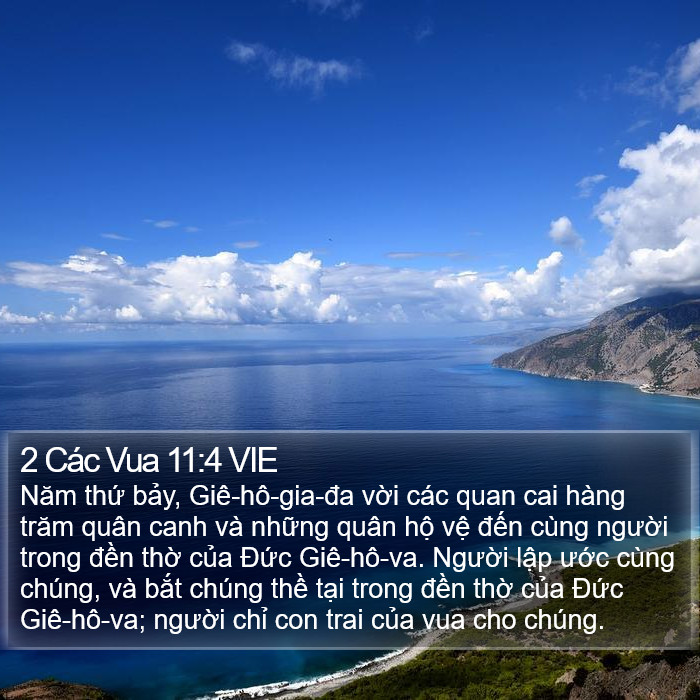 2 Các Vua 11:4 VIE Bible Study