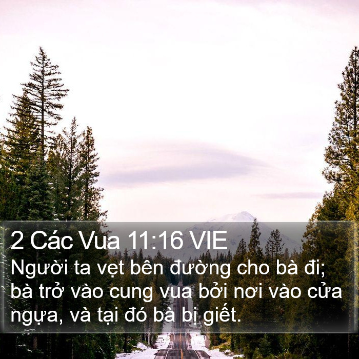 2 Các Vua 11:16 VIE Bible Study