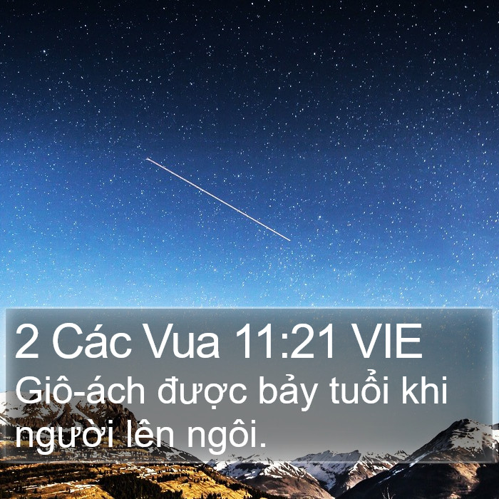 2 Các Vua 11:21 VIE Bible Study
