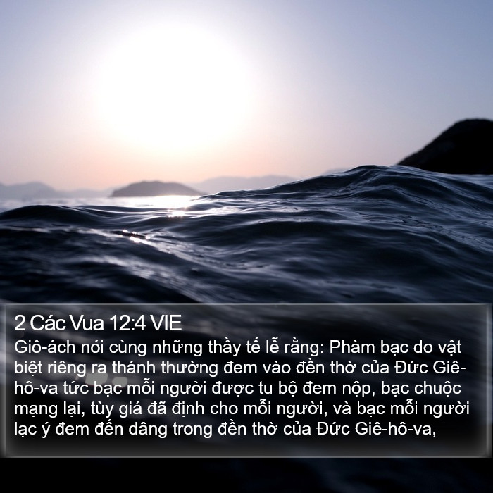 2 Các Vua 12:4 VIE Bible Study