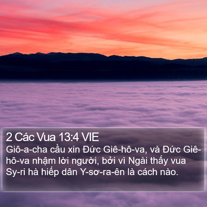 2 Các Vua 13:4 VIE Bible Study