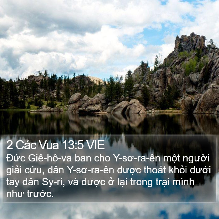 2 Các Vua 13:5 VIE Bible Study