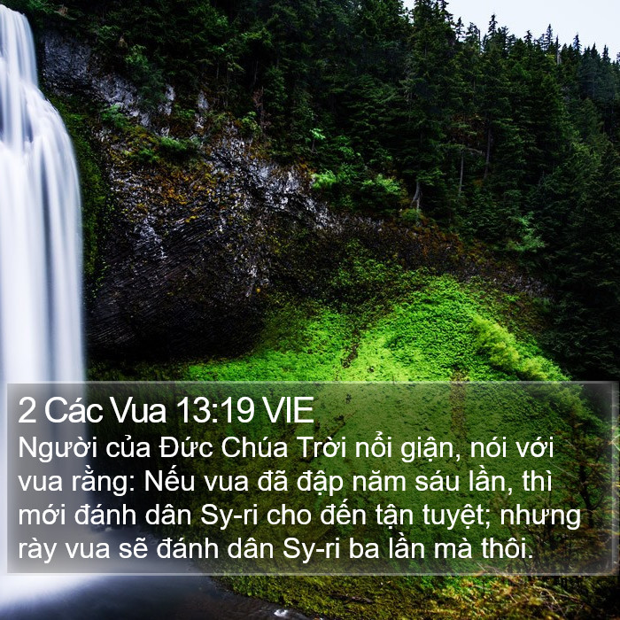2 Các Vua 13:19 VIE Bible Study