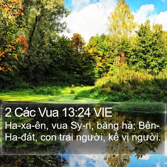 2 Các Vua 13:24 VIE Bible Study