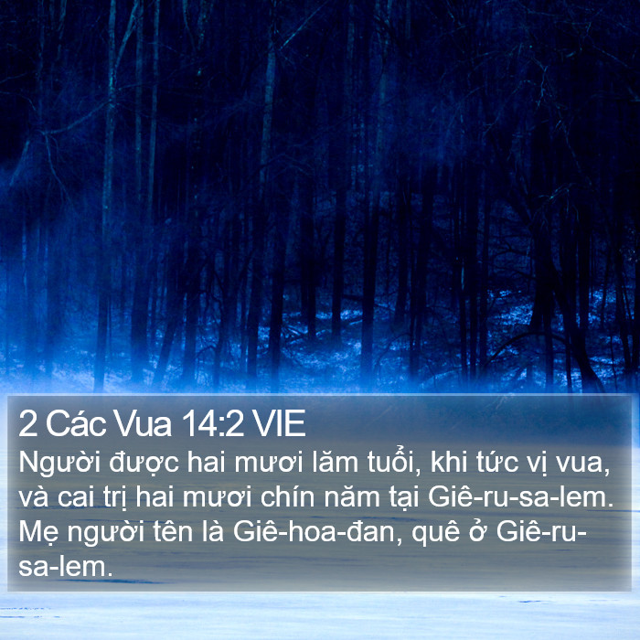 2 Các Vua 14:2 VIE Bible Study